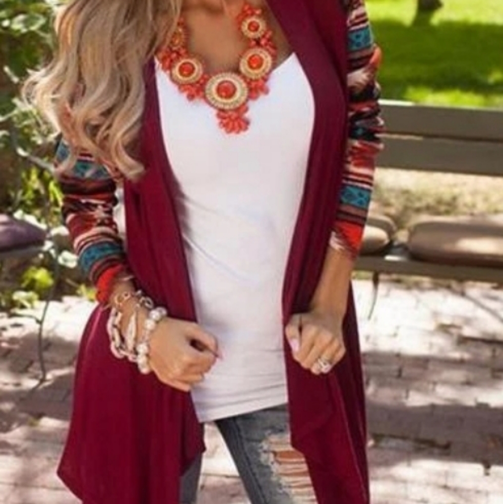 Patterned cardigan